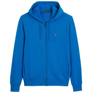 Zip-up hoodie Balis NAPAPIJRI. Katoen materiaal. Maten XL. Blauw kleur