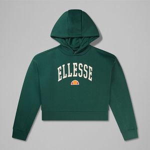 Cropped hoodie in molton ELLESSE. Geruwd molton materiaal. Maten 10/11 jaar - 138/144 cm. Groen kleur