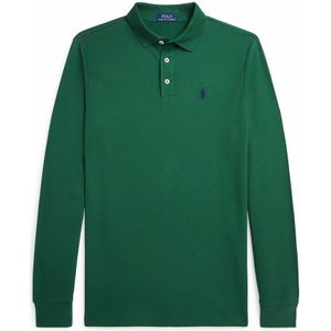 Rechte polo in piquétricot POLO RALPH LAUREN. Katoen materiaal. Maten XXL. Groen kleur