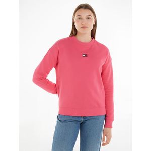 Sweater met ronde hals TOMMY JEANS. Katoen materiaal. Maten S. Roze kleur