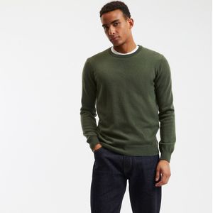 Trui met ronde hals in kasjmier, made in Europe LA REDOUTE COLLECTIONS. Kasjmier materiaal. Maten XXL. Groen kleur