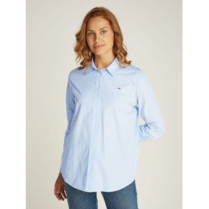 Blouse met fijne strepen TOMMY JEANS. Katoen materiaal. Maten S. Blauw kleur