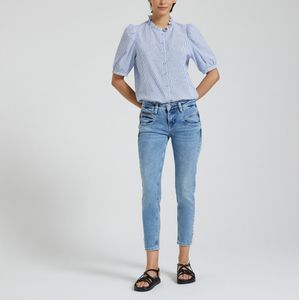 Slim Jeans Alexa Cropped SDM FREEMAN T. PORTER. Denim materiaal. Maten 29 US - 36/38 EU. Blauw kleur