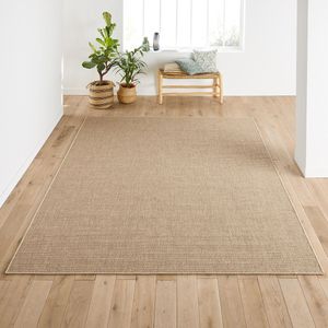 Tapijt met jute effect indoor/outdoor XL Essen LA REDOUTE INTERIEURS. Polypropyleen materiaal. Maten 240 x 320 cm. Beige kleur