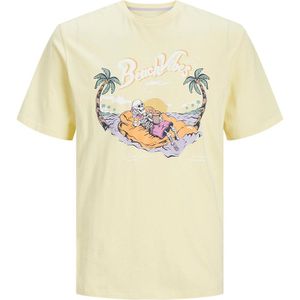 T-shirt met ronde hals en logo JACK & JONES. Katoen materiaal. Maten XXL. Geel kleur