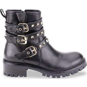 Biker boots in leer Zadig, gespen LES TROPEZIENNES PAR M BELARBI. Leer materiaal. Maten 36. Zwart kleur