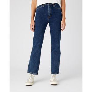 Wijde jeans met hoge taille WRANGLER. Denim materiaal. Maten Maat 26 (US) - Lengte 34. Blauw kleur