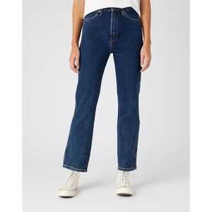 Wijde jeans met hoge taille WRANGLER. Denim materiaal. Maten Maat 31 (US) - Lengte 32. Blauw kleur