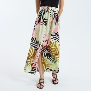 Bedrukte midi rok ONLY TALL. Viscose materiaal. Maten XS. Multicolor kleur