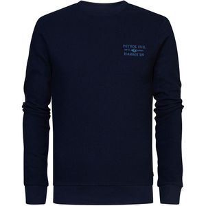 Sweater met ronde hals PETROL INDUSTRIES. Katoen materiaal. Maten L. Blauw kleur