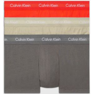 Set van 3 boxershorts in katoen met stretch CALVIN KLEIN UNDERWEAR. Katoen materiaal. Maten S. Oranje kleur