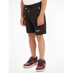 Short in molton CALVIN KLEIN JEANS. Katoen materiaal. Maten 10 jaar - 138 cm. Zwart kleur