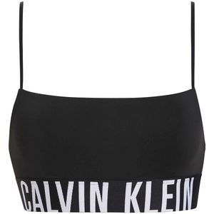 Bustier-BH Intense power CALVIN KLEIN UNDERWEAR. Nylon/polyamide materiaal. Maten XS. Zwart kleur