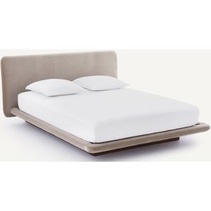 Slice AM.PM. Bed - Kastanje kleur - Hout en Fluweel materiaal