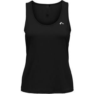 Tank top voor training Carmen ONLY PLAY. Polyester materiaal. Maten S. Zwart kleur