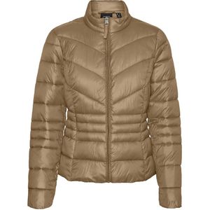 Korte donsjas met opstaande kraag VERO MODA. Polyamide materiaal. Maten XS. Kastanje kleur