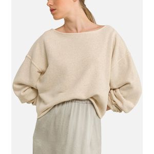 Sweater met boothals Itonay AMERICAN VINTAGE. Katoen materiaal. Maten L. Beige kleur