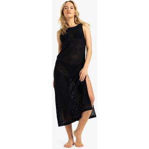 Gehaakte strandjurk Playa Mood ROXY. Katoen materiaal. Maten M. Grijs kleur
