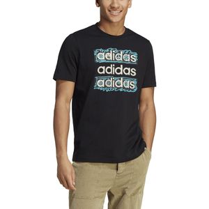 Grafisch T-shirt Sportswear ADIDAS SPORTSWEAR. Katoen materiaal. Maten XL. Zwart kleur