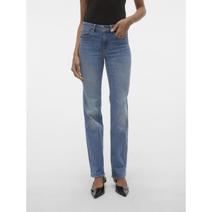 Rechte jeans, standaard taille VERO MODA. Denim materiaal. Maten L / L30. Blauw kleur