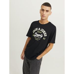 T-shirt met ronde hals en logo JACK & JONES. Katoen materiaal. Maten XS. Zwart kleur