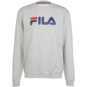 Sweater met ronde hals, tricolor, Foundation FILA. Katoen materiaal. Maten XS. Grijs kleur