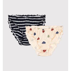 Set van 2 slips met franjes in katoen PETIT BATEAU. Katoen materiaal. Maten M. Blauw kleur