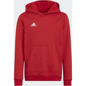 Hoodie in molton adidas Performance. Katoen materiaal. Maten 11/12 jaar - 144/150 cm. Rood kleur