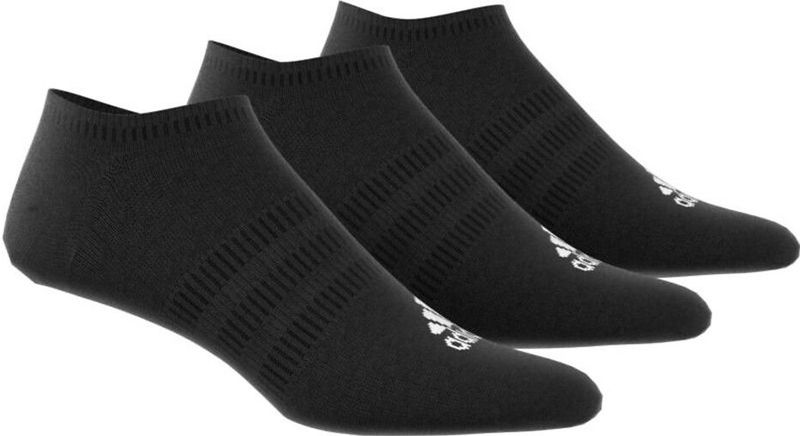Set van 3 paar fijne sokken adidas Performance. Katoen materiaal. Maten XS. Zwart kleur