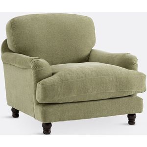 Chiné zetel in polyester, NOON LA REDOUTE INTERIEURS. Mêlee polyester materiaal. Maten één maat. Groen kleur
