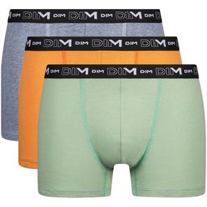 Set van 3 boxershorts Coton Stretch DIM. Katoen materiaal. Maten XXL. Groen kleur