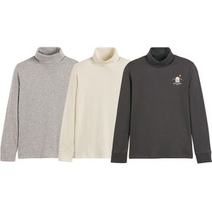 Set van 3 coltruien LA REDOUTE COLLECTIONS. Jersey materiaal. Maten 4 jaar - 102 cm. Grijs kleur