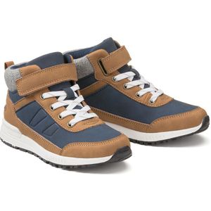 Hoge sneakers met elastische veters LA REDOUTE COLLECTIONS. Polyurethaan materiaal. Maten 36. Kastanje kleur