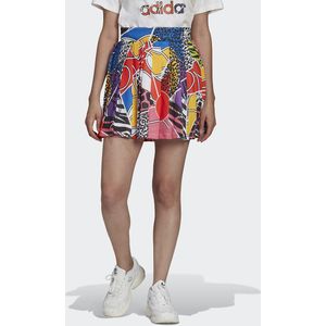 Korte plissérok, pop motief adidas Originals. Polyester materiaal. Maten 40 FR - 38 EU. Multicolor kleur