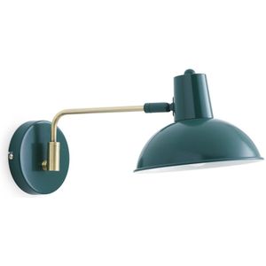 Wandlamp van ijzer en messing, Colota LA REDOUTE INTERIEURS. Metaal materiaal. Maten één maat. Groen kleur