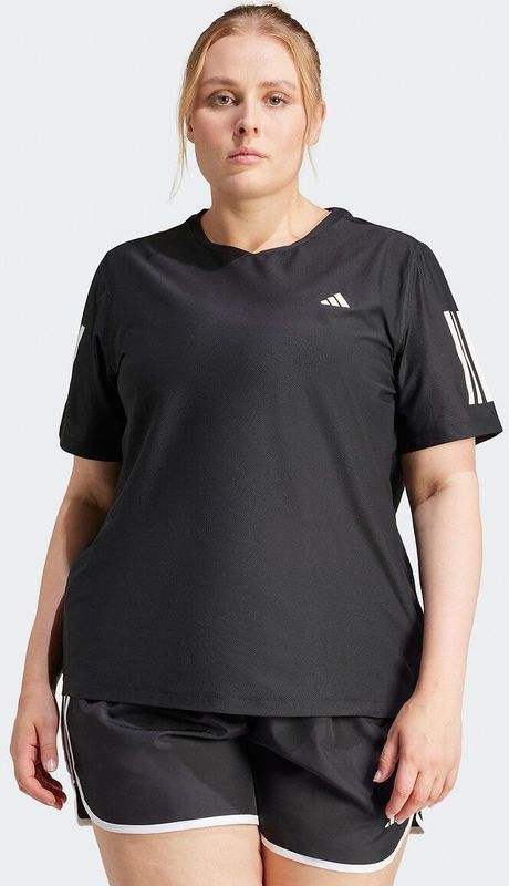 T-shirt voor running Own The Run adidas Performance. Polyester materiaal. Maten 48/50 (FR) - 46/48 (EU). Zwart kleur