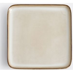 Calia - Set van 4 Dessertborden - Beige - Aardewerk - Reactieve Glazuurafwerking
