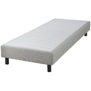 Bedbodemkit met 20 flexibele latten + decoratieve hoes + poten LA REDOUTE INTERIEURS. Multiplex materiaal. Maten 160 x 200 cm. Beige kleur