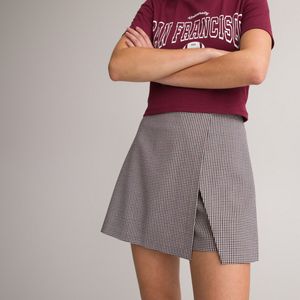 LA REDOUTE COLLECTIONS - Rechte Broekrok - Geruit - Katoen