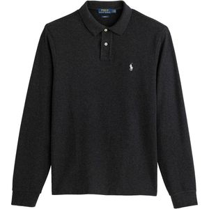 Polo slim, lange mouwen POLO RALPH LAUREN. Katoen materiaal. Maten S. Grijs kleur