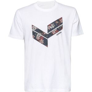 T-shirt met korte mouwen, ronde hals, logo KAPORAL. Katoen materiaal. Maten S. Wit kleur
