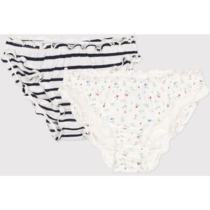 Set van 2 slips met franjes in katoen PETIT BATEAU. Katoen materiaal. Maten XS. Blauw kleur