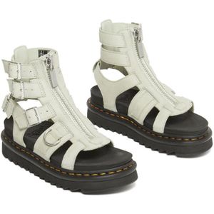 Sandalen met rits in leer, Olson DR. MARTENS. Nubuck materiaal. Maten 39. Beige kleur