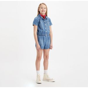 Combishort in denim LEVI'S KIDS. Katoen materiaal. Maten 14 jaar - 156 cm. Blauw kleur