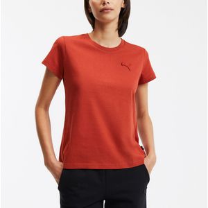 T-shirt Made In France, geborduurd logo PUMA. Katoen materiaal. Maten XS. Kastanje kleur