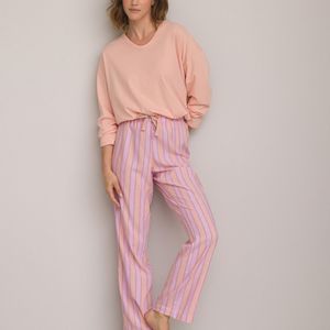 Pyjama met lange mouwen LA REDOUTE COLLECTIONS. Katoen materiaal. Maten 48 FR - 46 EU. Andere kleur