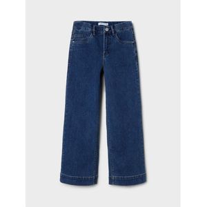 Jeans wide leg NAME IT. Katoen materiaal. Maten 10 jaar - 138 cm. Blauw kleur