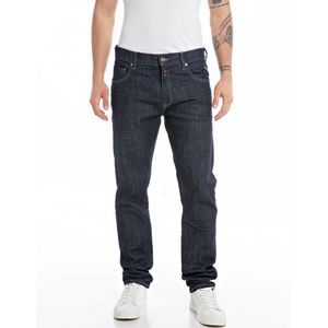Jeans slim tapered Mickym REPLAY. Katoen materiaal. Maten Maat 30 (US) - Lengte 32. Blauw kleur