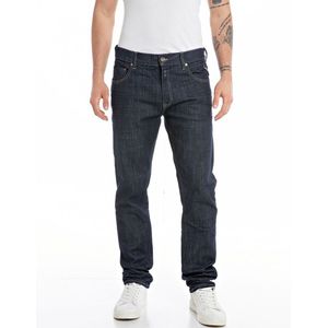 Jeans slim tapered Mickym REPLAY. Katoen materiaal. Maten Maat 28 (US) - Lengte 32. Blauw kleur