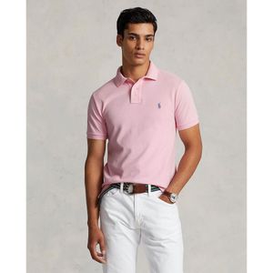 Polo slim fit, korte mouwen POLO RALPH LAUREN. Katoen materiaal. Maten L. Roze kleur